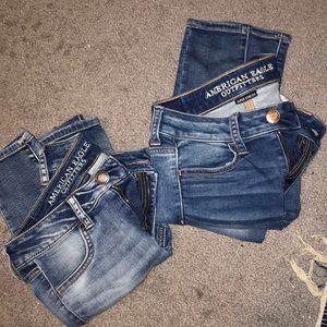 2 pairs of American eagle jeans for $30